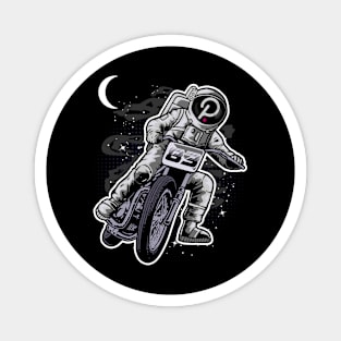 Astronaut Motorbike Polkadot DOT To The Moon Crypto Token Cryptocurrency Wallet Birthday Gift For Men Women Kids Magnet